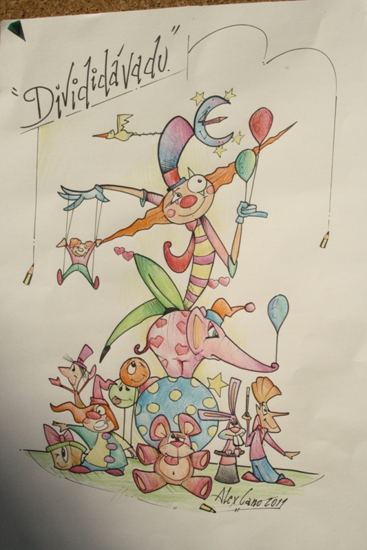 Boceto hoguera San anton bajo infantil 2012