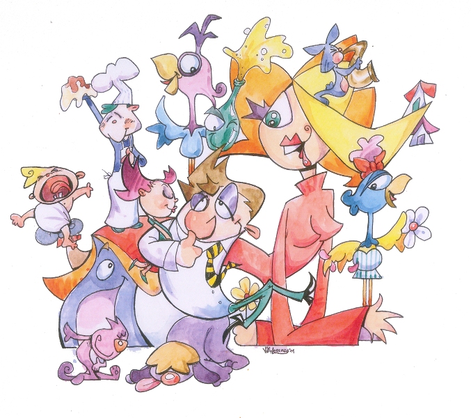 Boceto Falla Infantil Santa Maria Micaela 2012