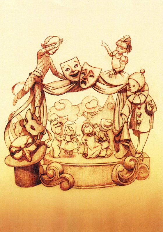 Boceto Falla infantil Ceramista Ros 2012