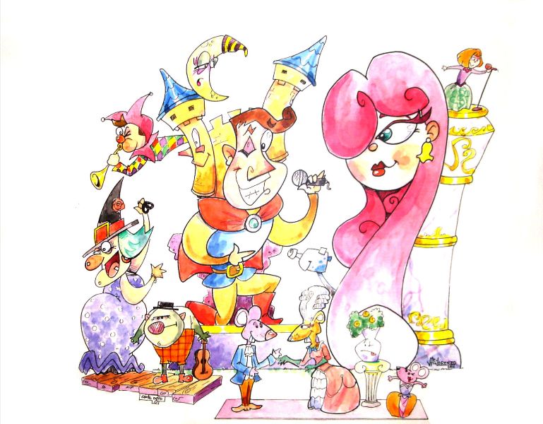 boceto falla infantil 2012