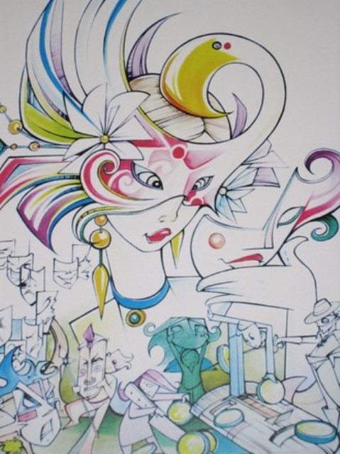 Boceto Falla Joaquin Costa-Conde Altea