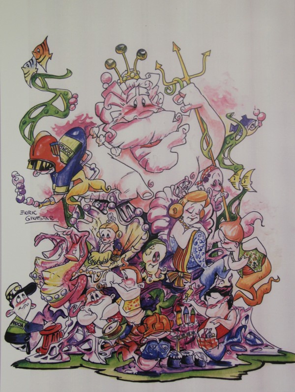 Boceto Falla infantil Espartero 2012