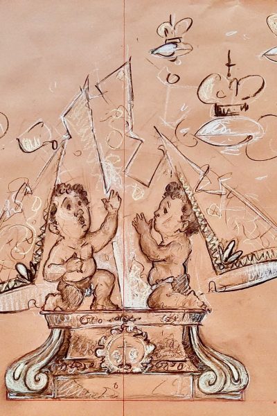 Boceto Falla Bailen Xativa 2023