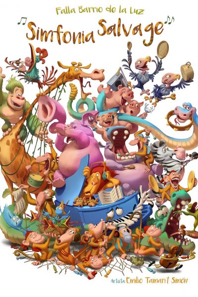 Boceto Falla Barri Llum 2022