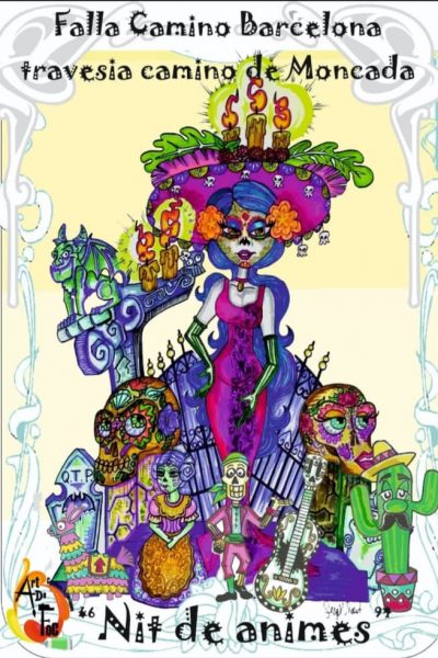 Boceto Falla Camino Barcelona 2023