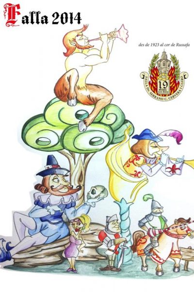 Boceto Falla Clero 2014