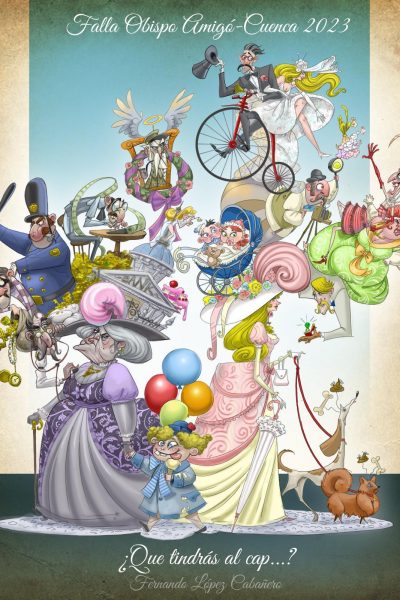 Boceto Falla Obispo Amigo 2023