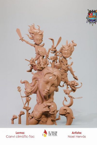 Boceto Falla Passeig Mercat 2025