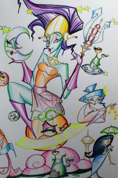 Boceto Falla Santa Cruz Tenerife 2022