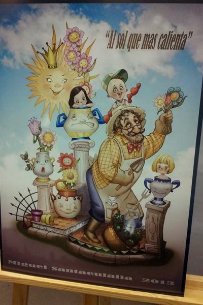 Boceto Falla Santa Genoveva 2014