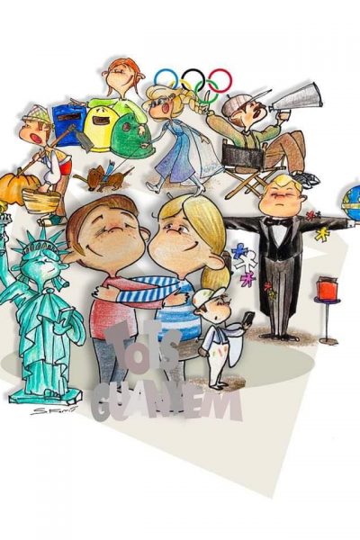 Boceto Falla infantil Merced 2023