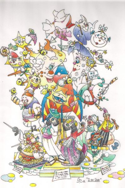 Boceto falla infantil maestro gozalbo