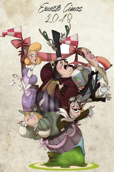 Boceto falla poeta llorente 2018