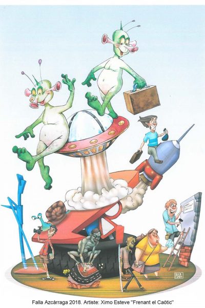 boceto falla azcarraga 2018