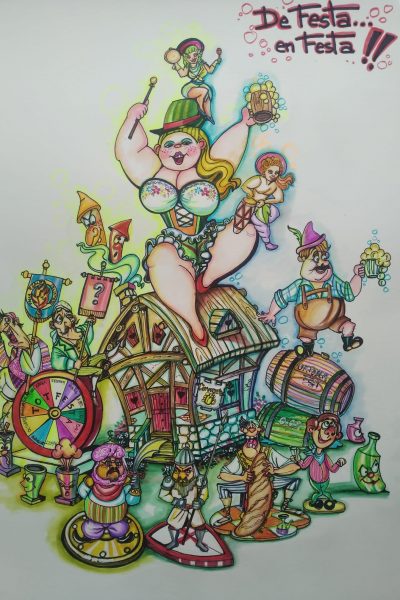 boceto falla grande