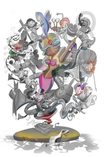 boceto falla infantil centelles 2018