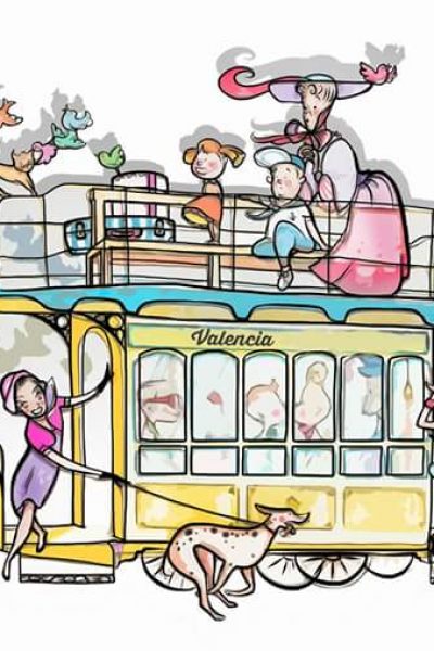 boceto falla infantil merced 2017