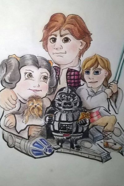 boceto falla reina infantil 2017