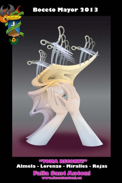 boceto falla sant antoni 2013