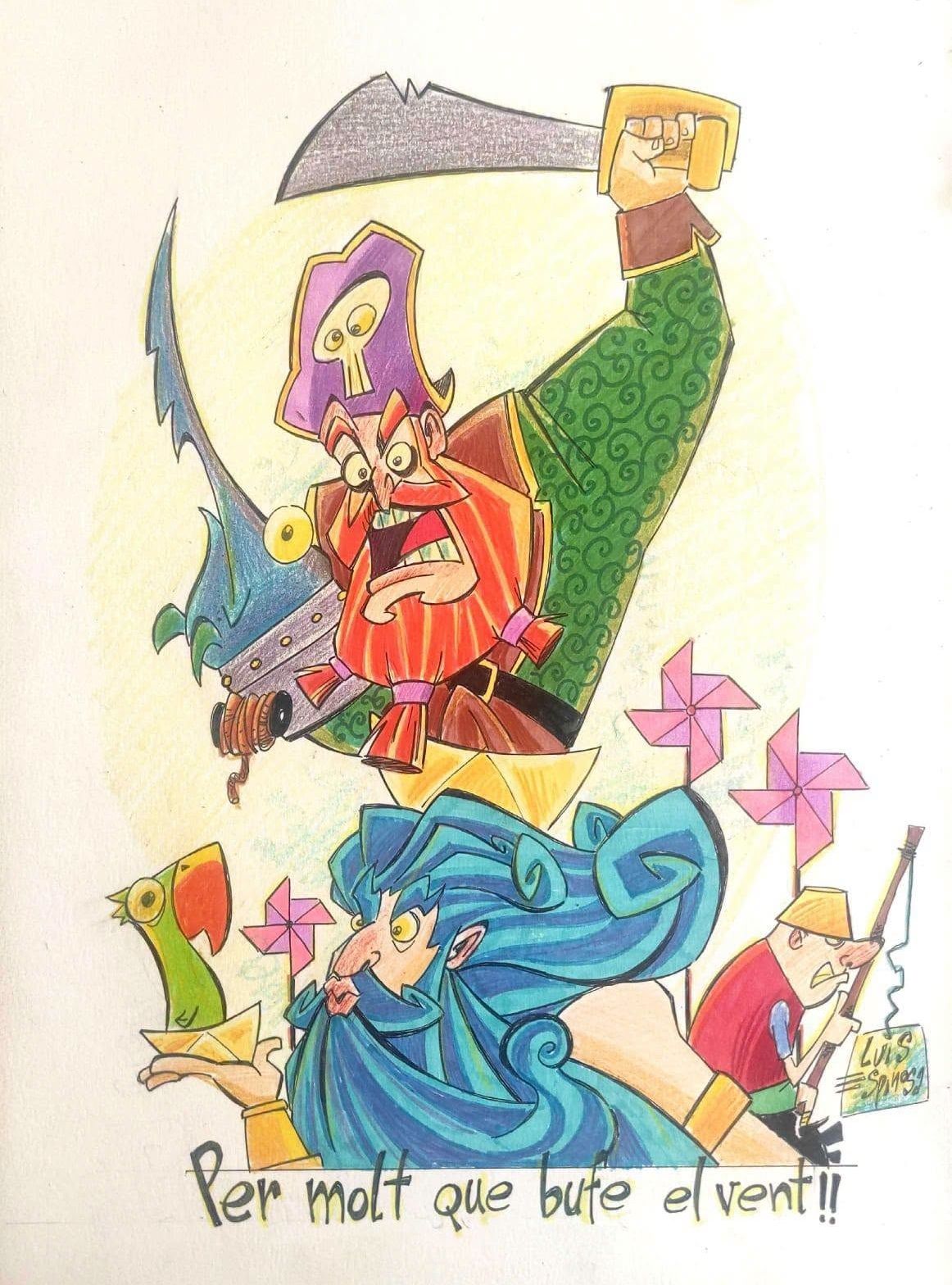 Boceto Falla Barraca Espadan 2027