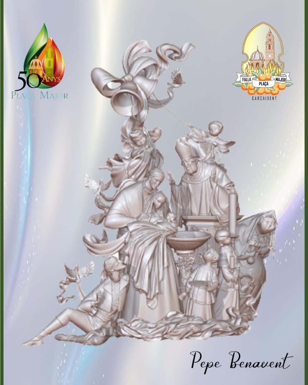 Boceto Falla Plaça Major Carcaixent 2023