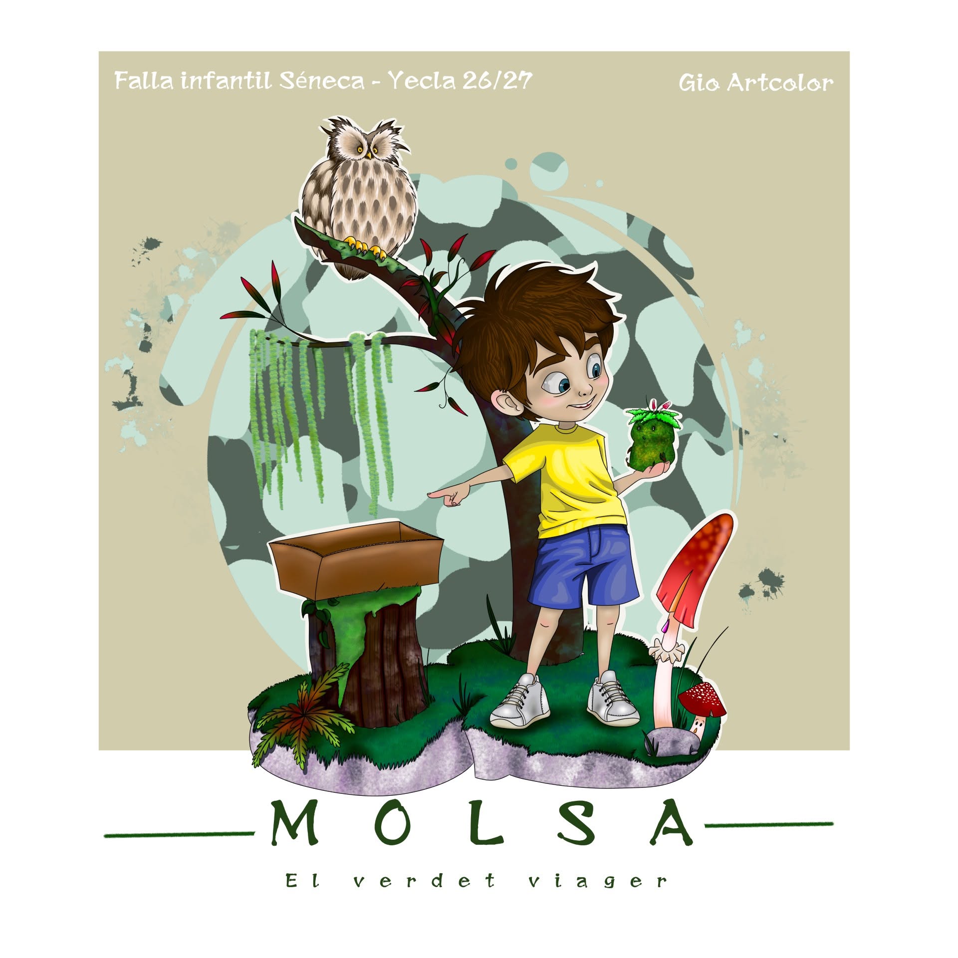Boceto Falla Seneca Yecla infantil 2027