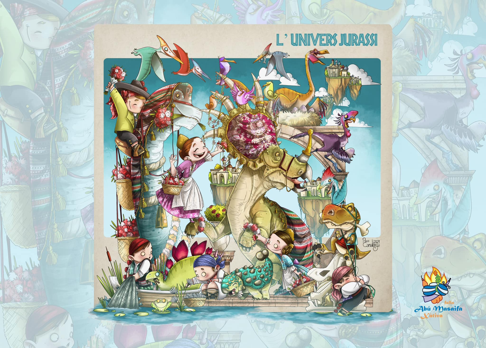 Boceto Falla infantil Abu Masaifa 2023