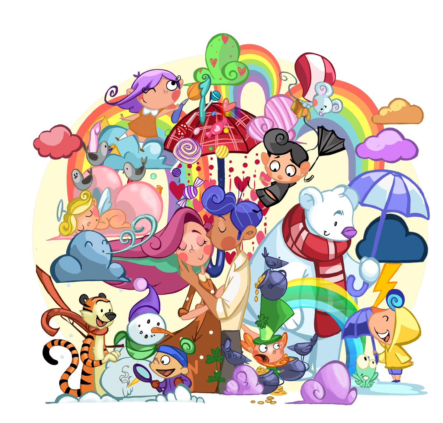 Boceto Falla infantil Grupos Virgen Carmen 2023