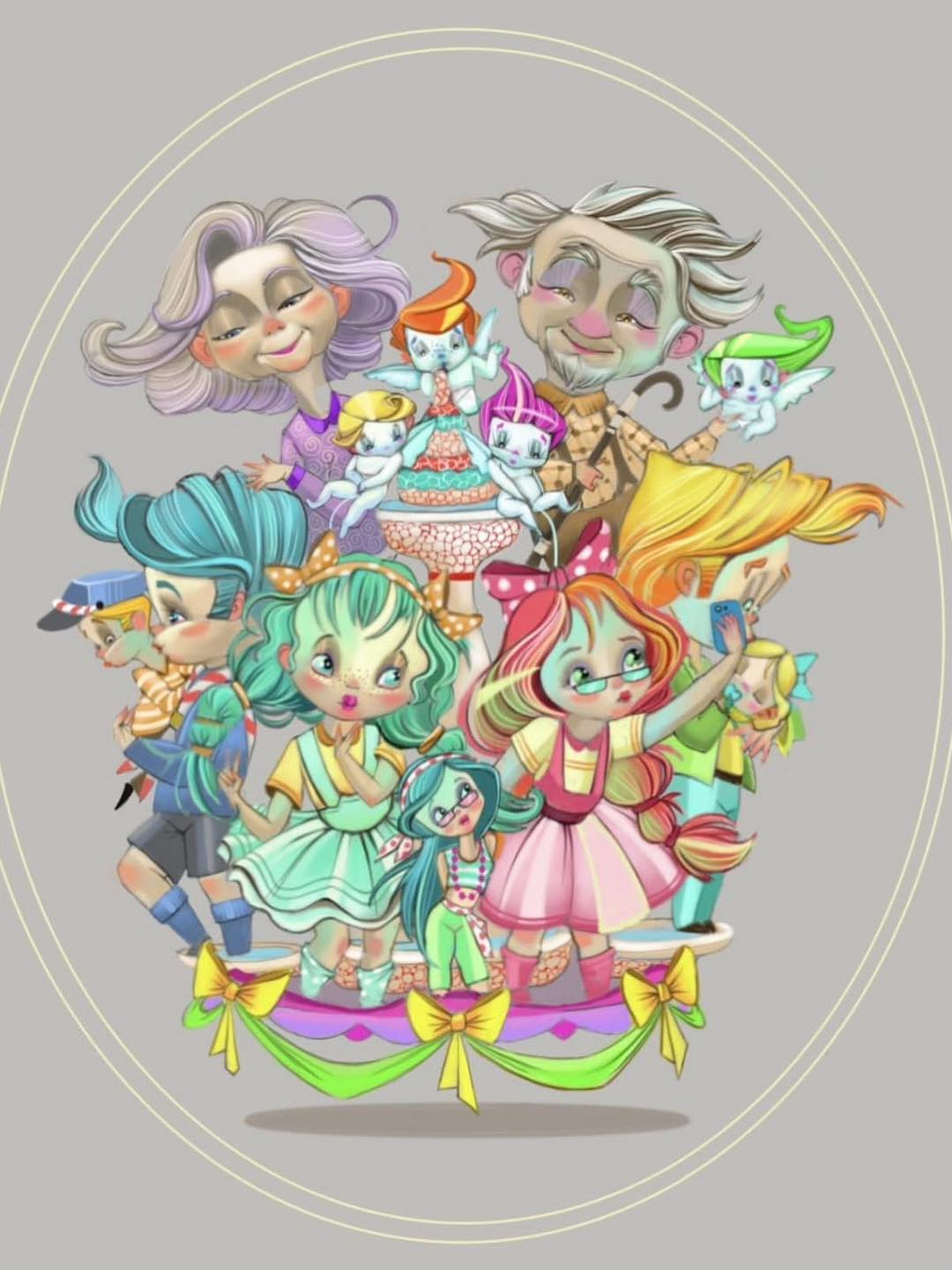 Boceto Foguera infantil Portazgo 2026
