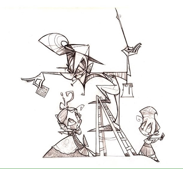 Boceto falla infantil Blanquerias 2015