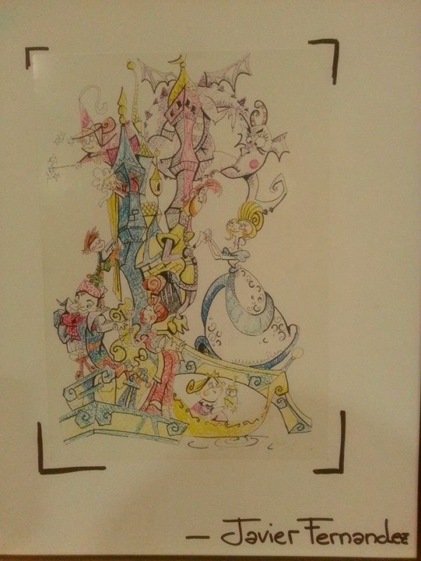 Boceto falla infantil Merced 2014