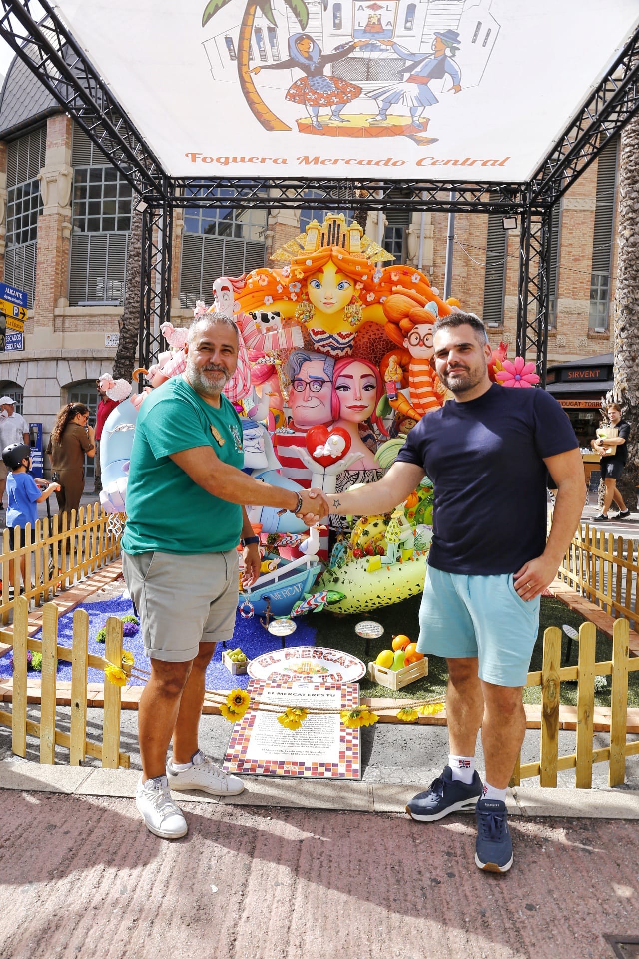 Foguera Mercado Central Mario Perez 2027